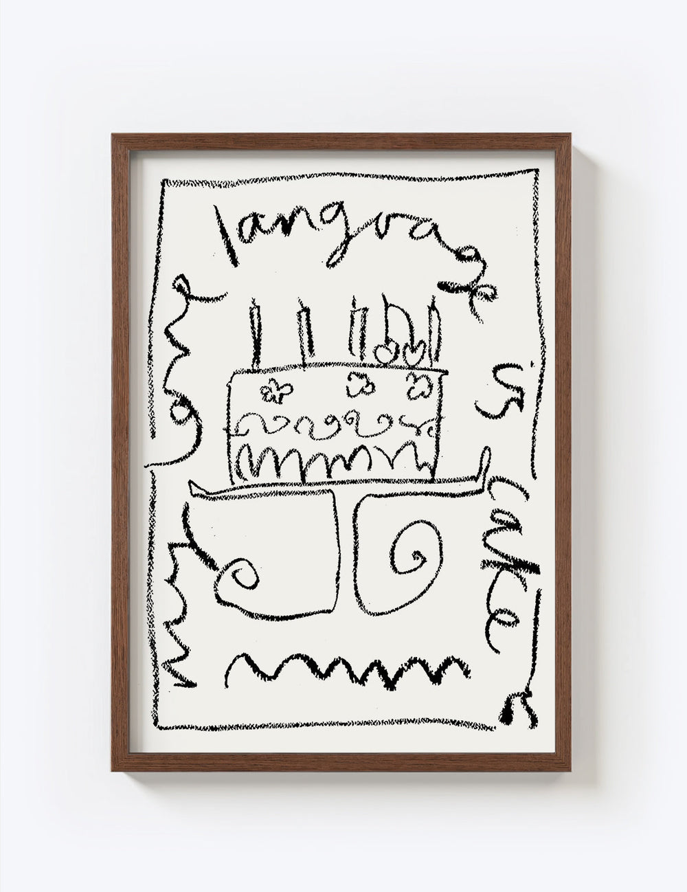 My Love Language Is Cake Print