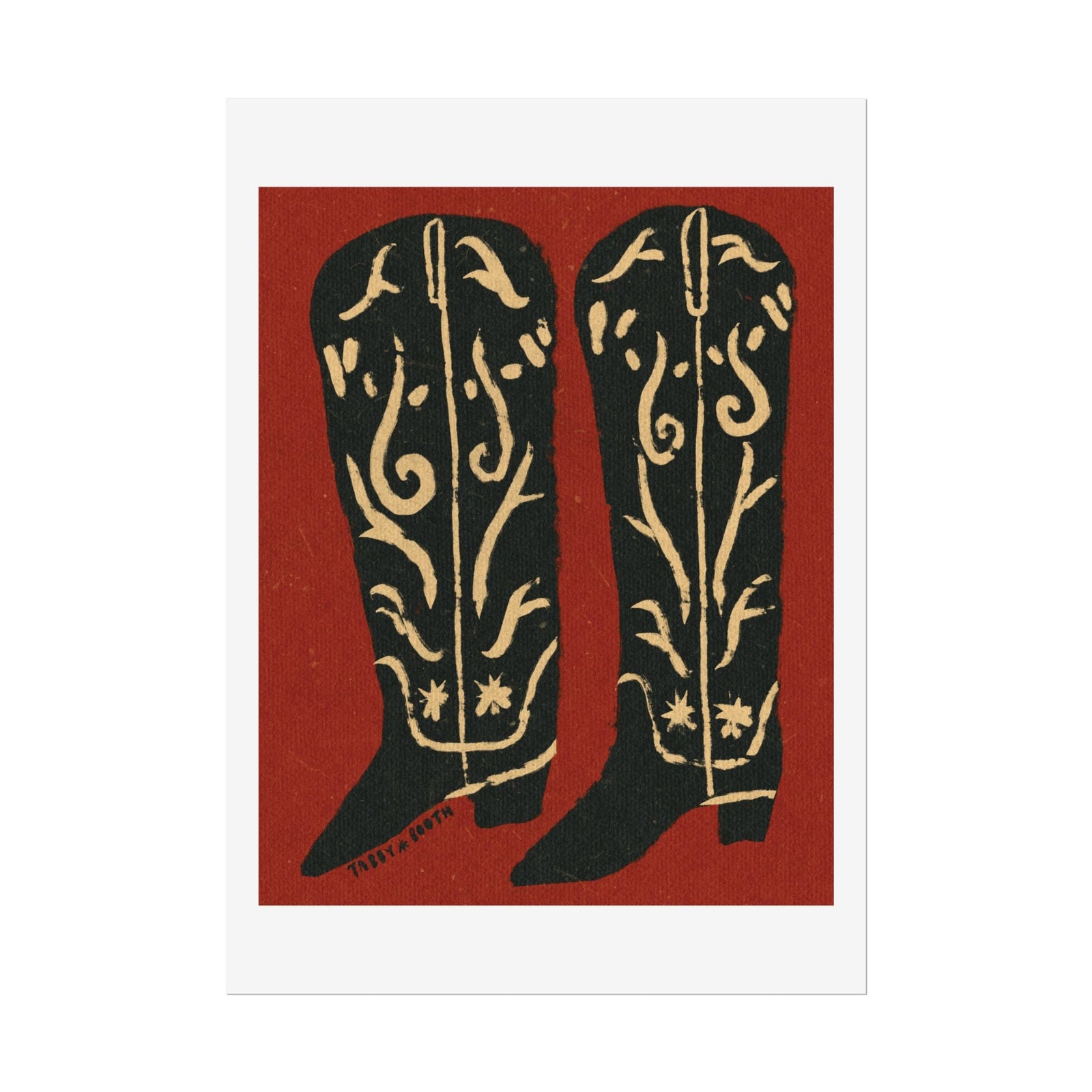 Tabby Booth BOOTS Fine Art Print