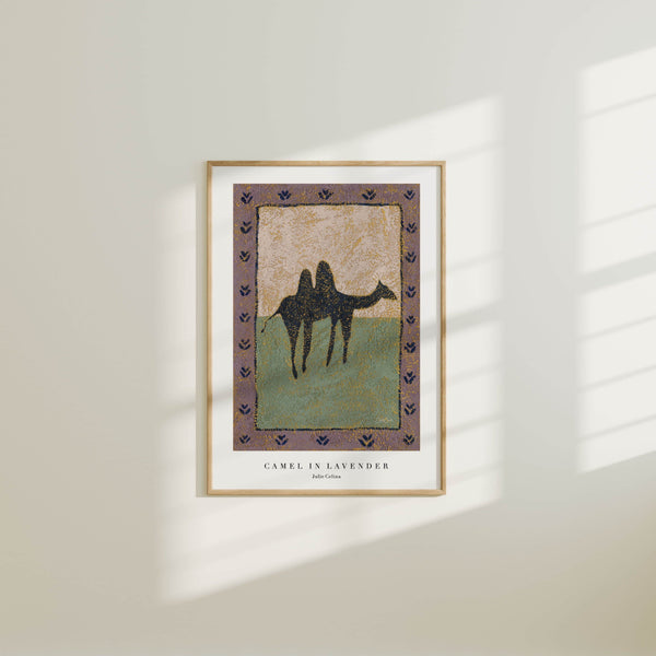 Camel in Lavender - Fine Art Print