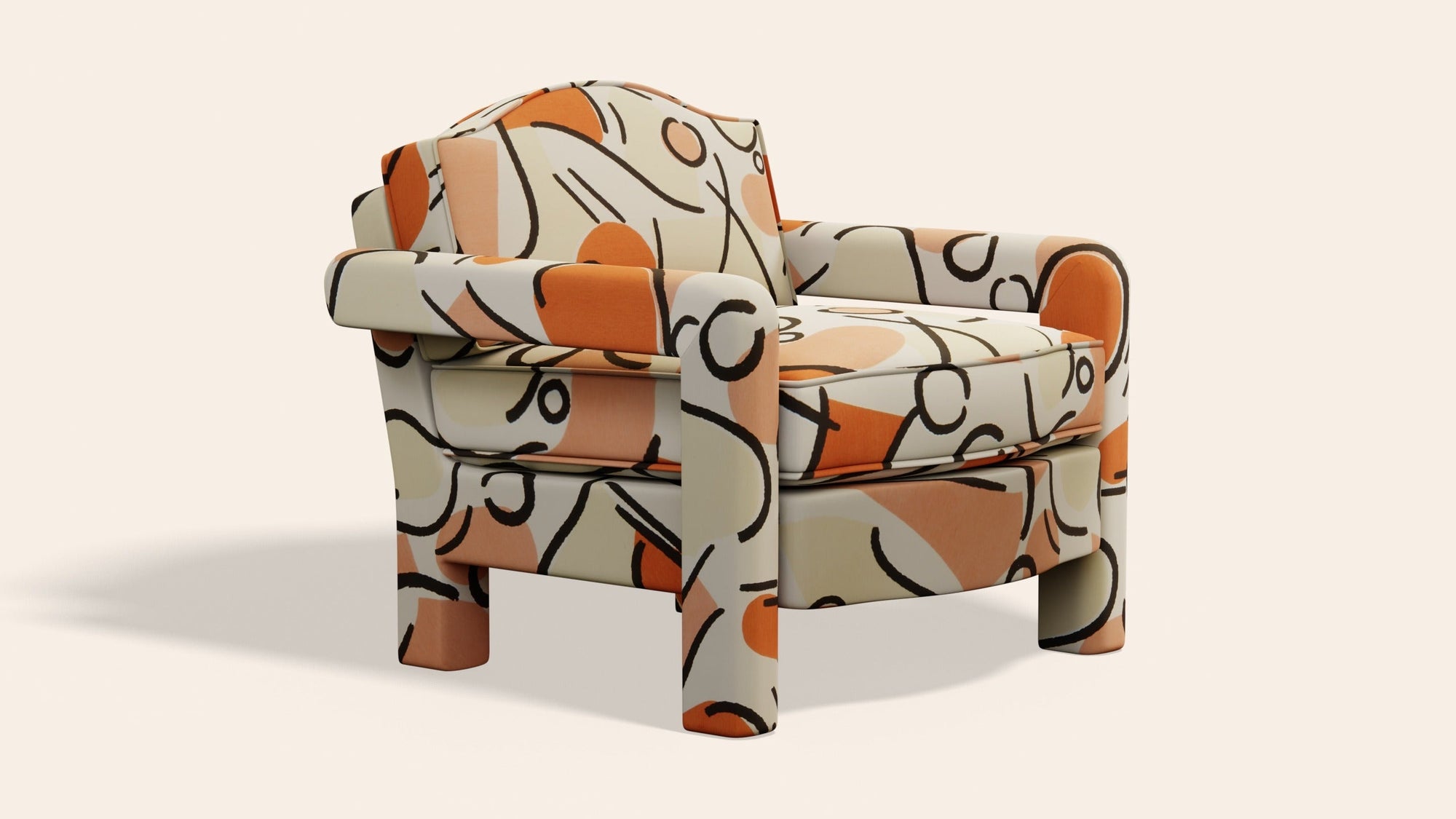 Elio Armchair, Tangerine