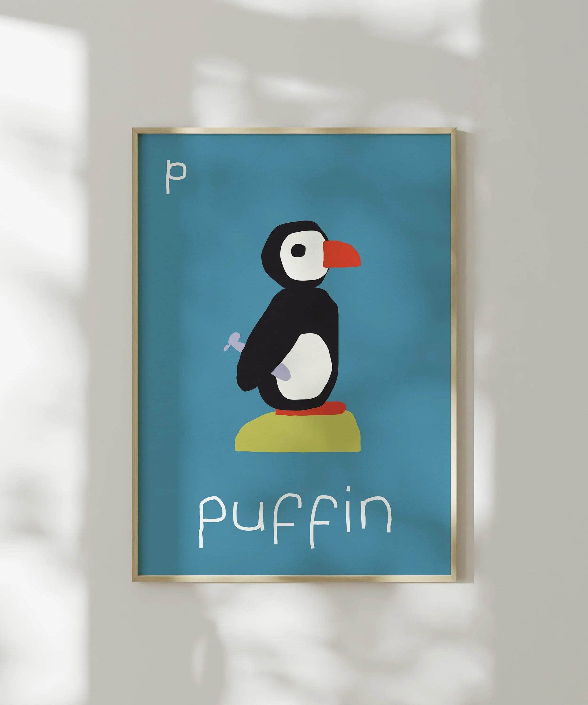 P for Puffin Print
