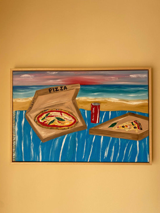 No Mar às Nove Painting