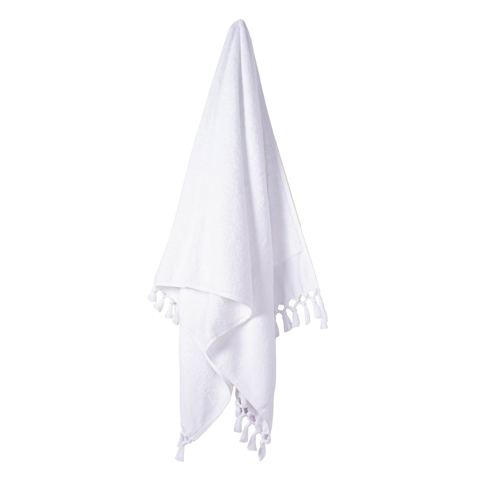 Plush & Bare Pure Cotton Bath Towel In White