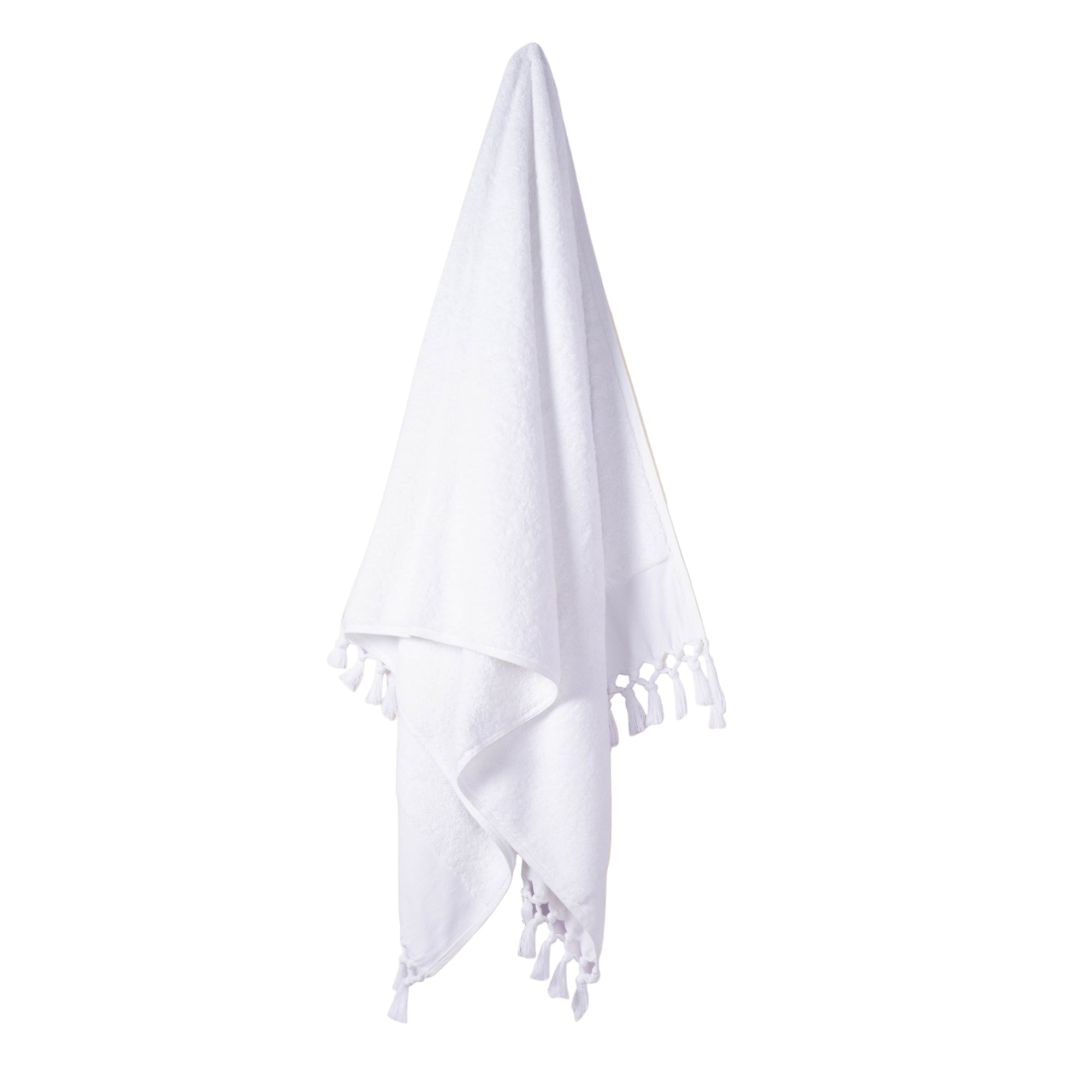 Plush & Bare Pure Cotton Bath Towel In White