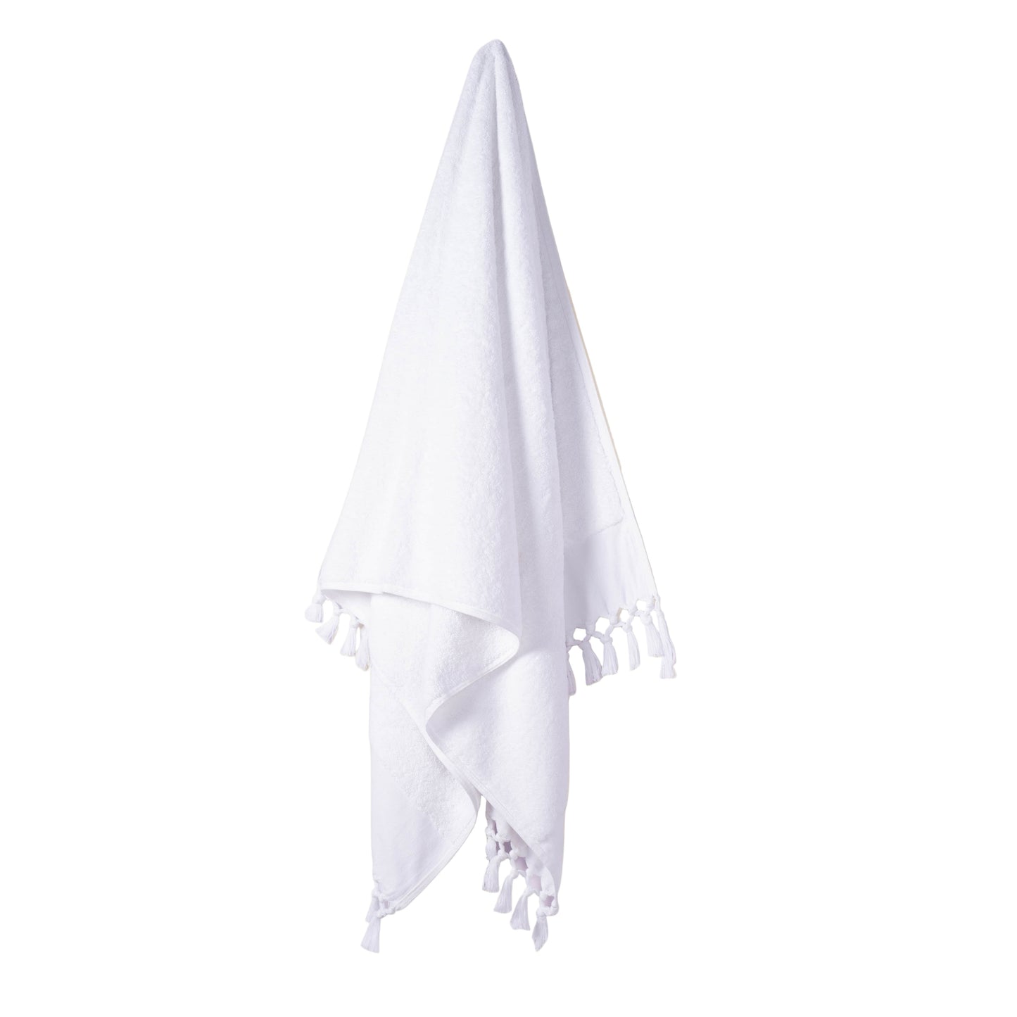 Plush & Bare Pure Cotton Bath Towel In White
