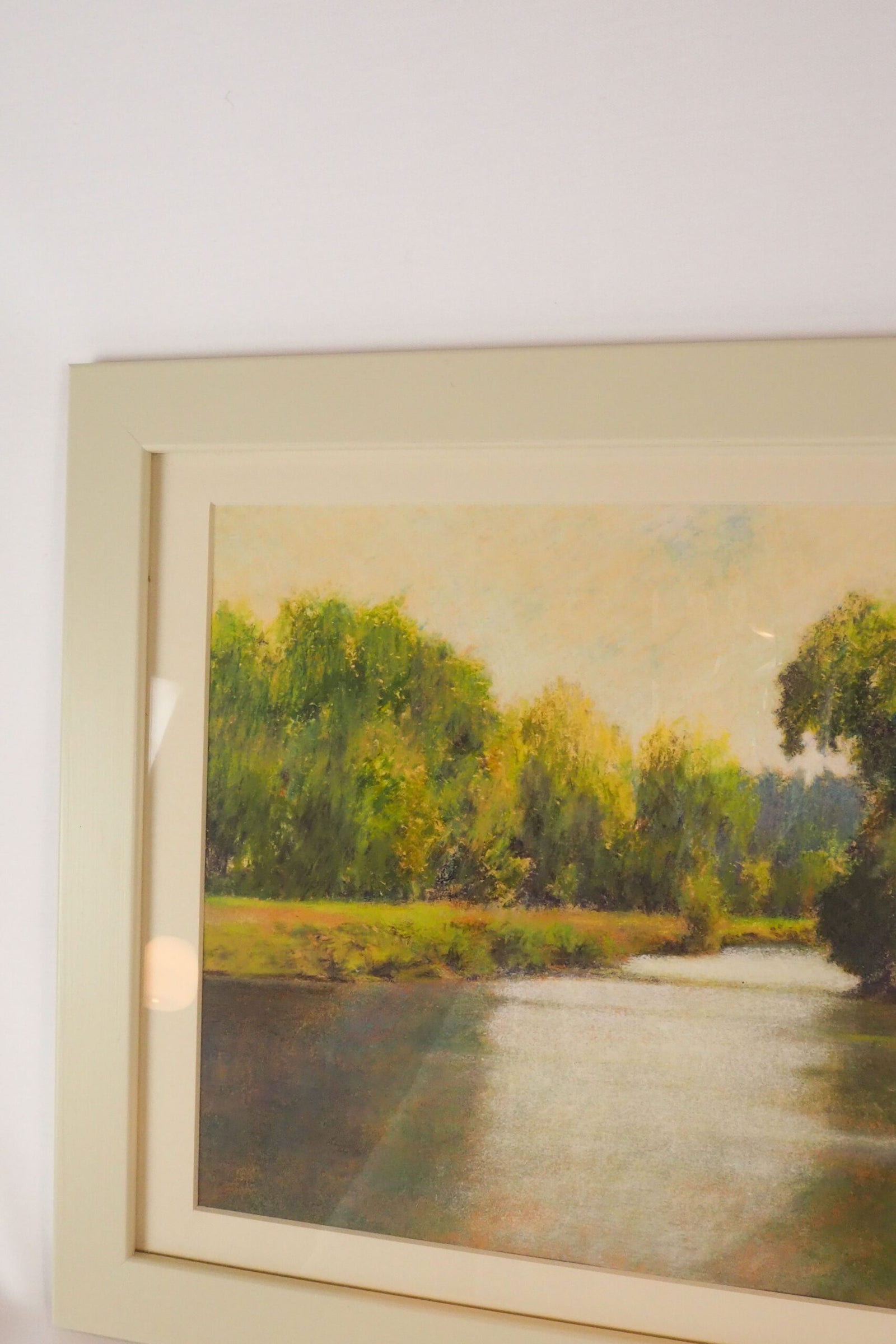 Framed Lake Landscape
