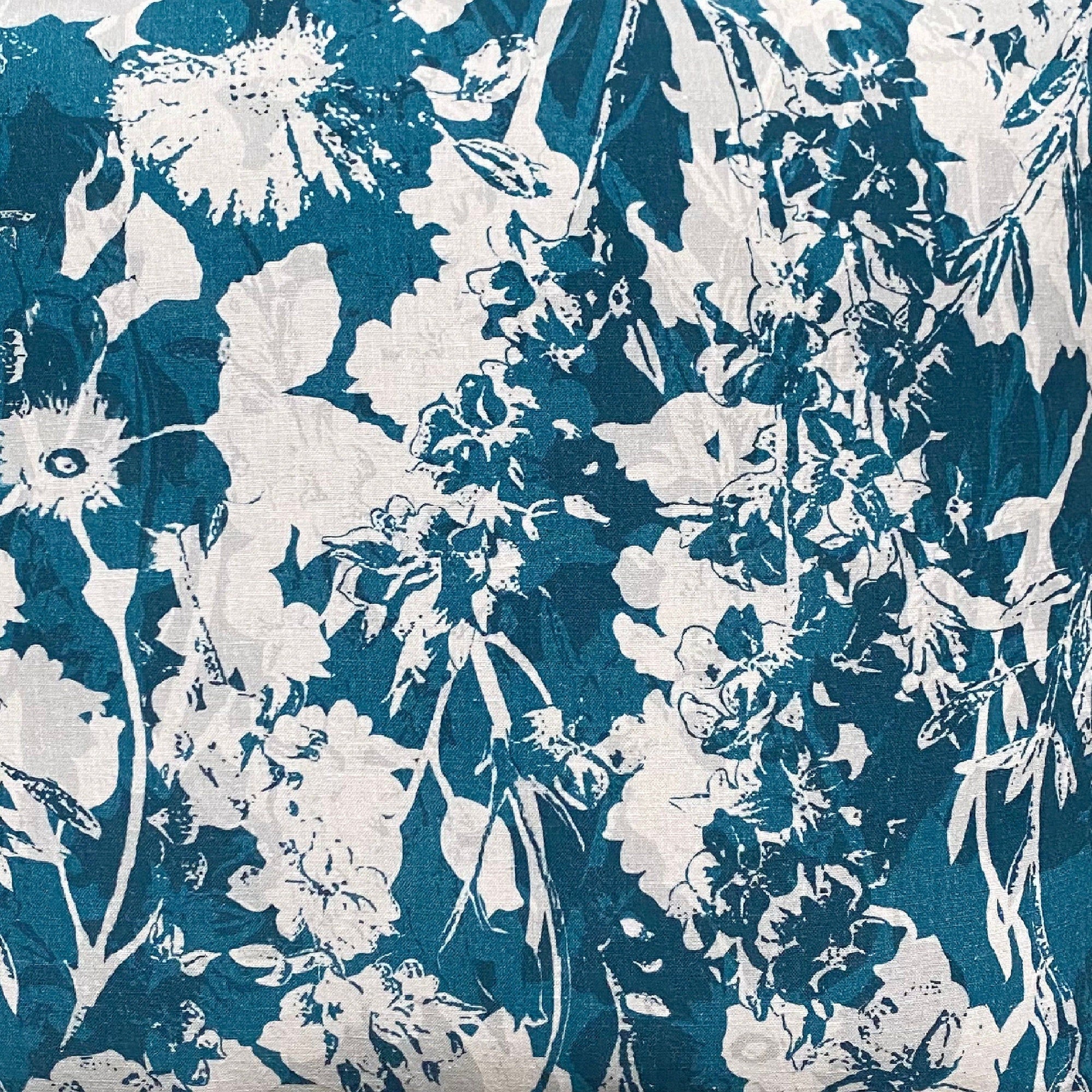 Everly Linen Cushion Teal Blue