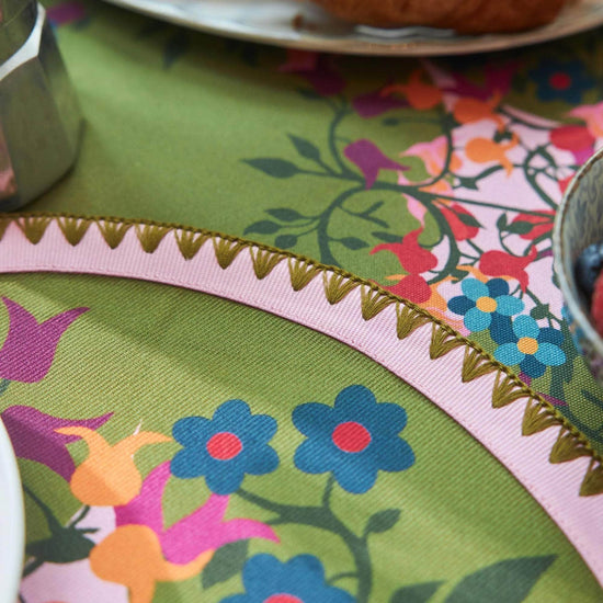 Placemats Blumen Round Green Placemats | Set of 6