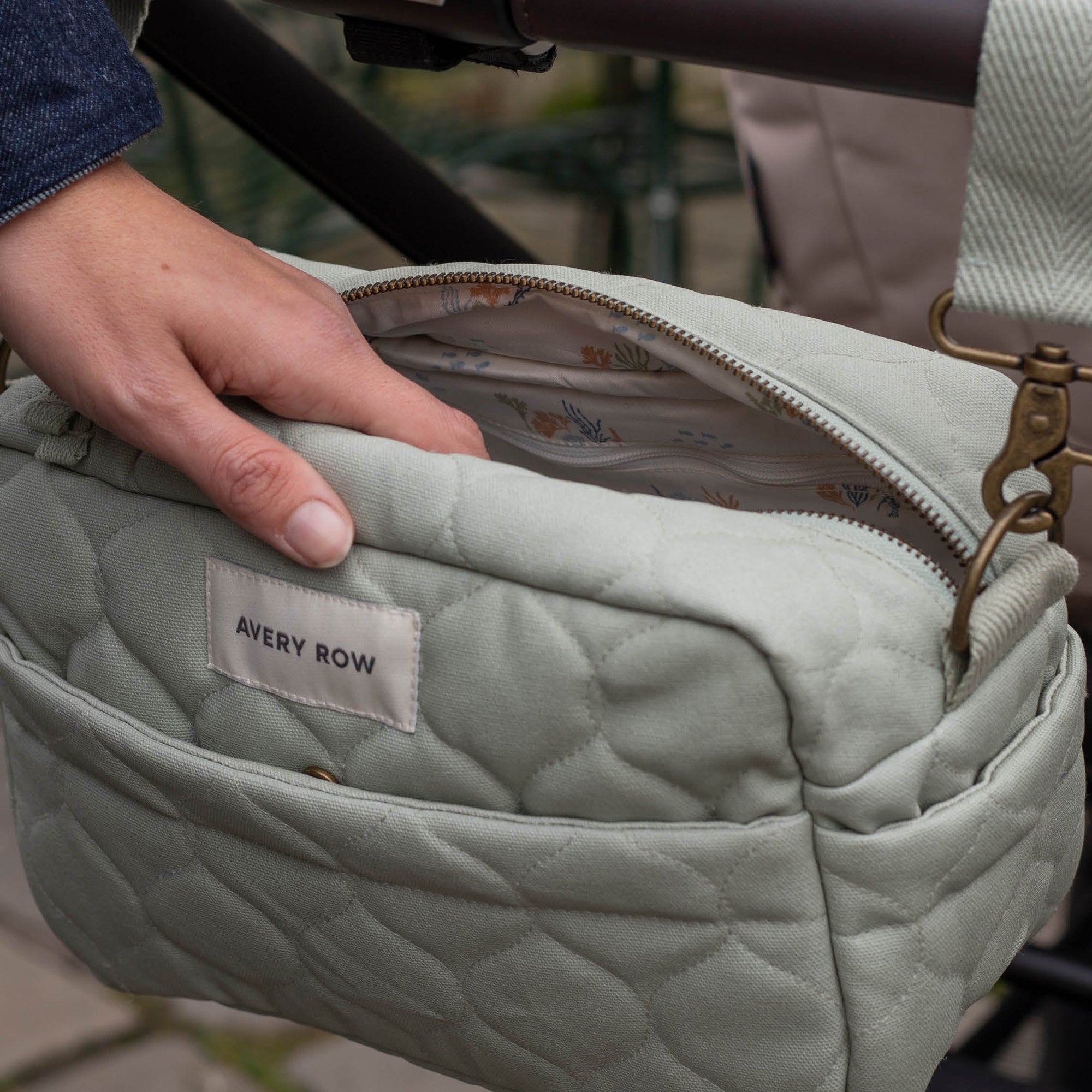 Pram Organiser Bag - Sage