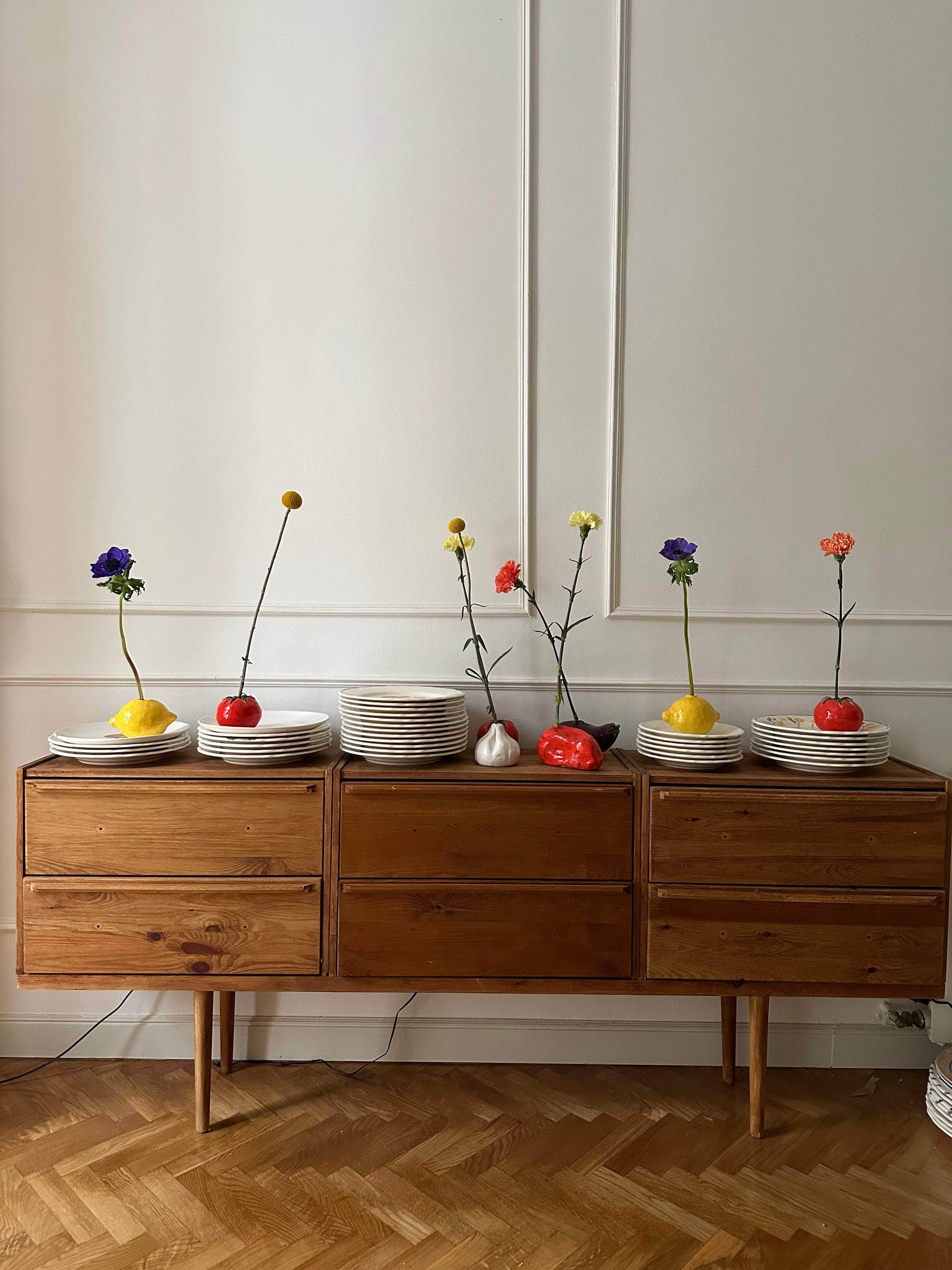 Ceramic Lemon Candle Holder