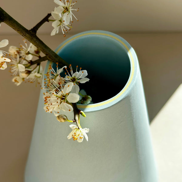 Angle Vase Miami Blue
