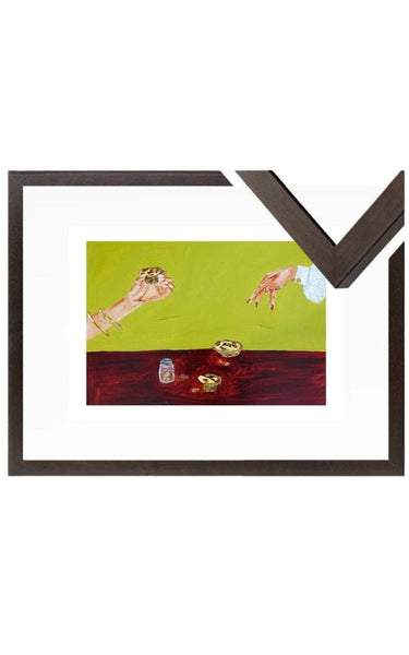 Sharing pastéis de nata Fine Art Print