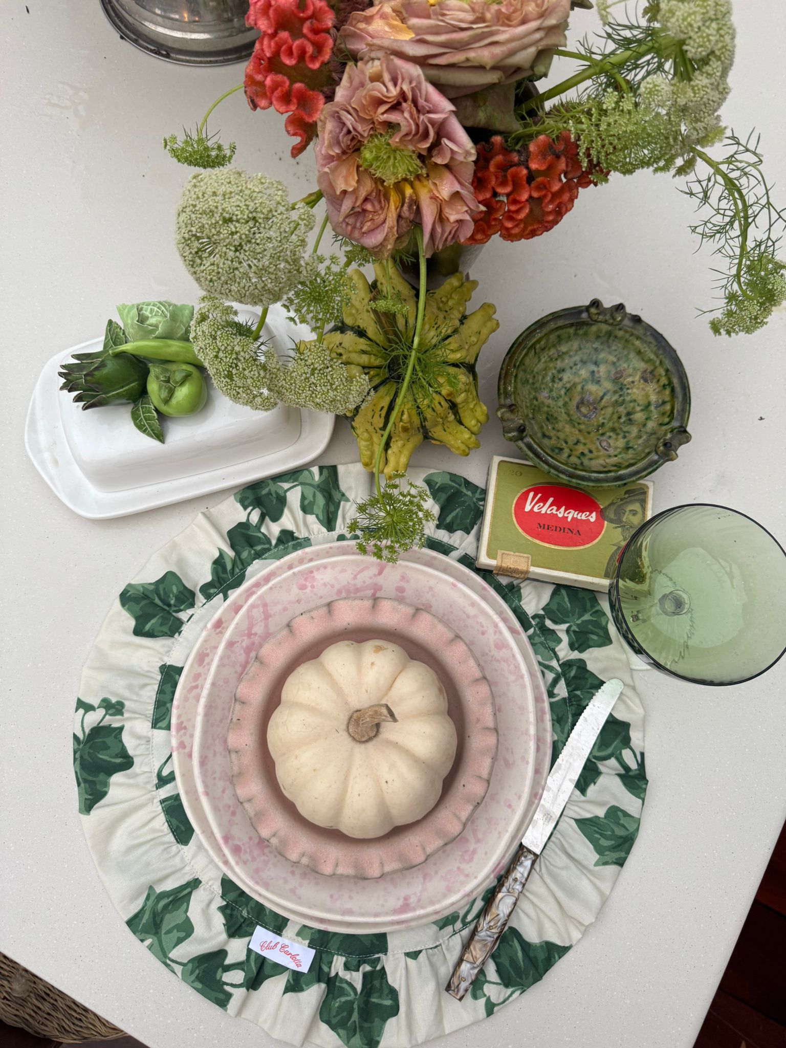 Set of 2 Darcy Placemats - Ivy