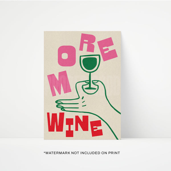 More Wine Print