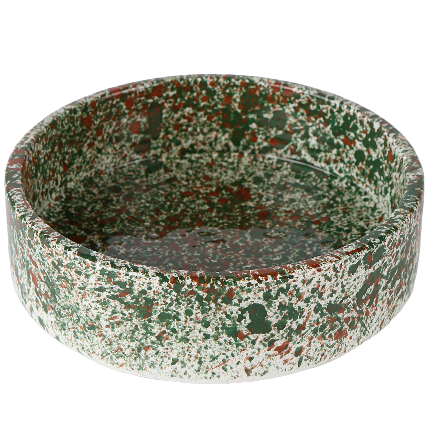 Forest Splatter Dog Bowl