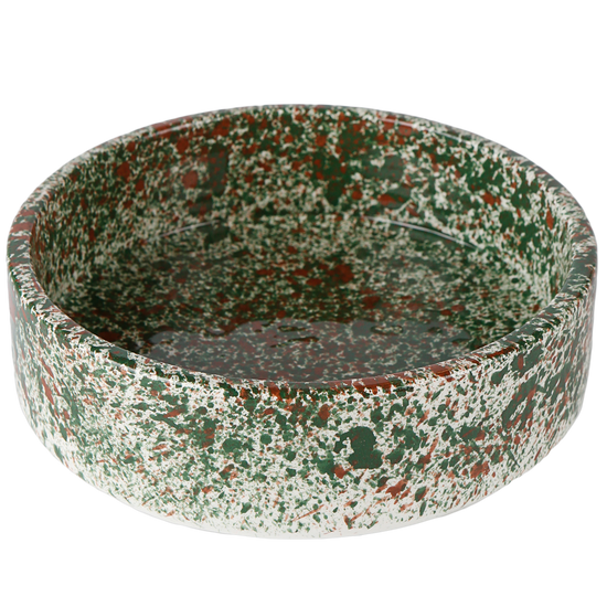 Forest Splatter Dog Bowl