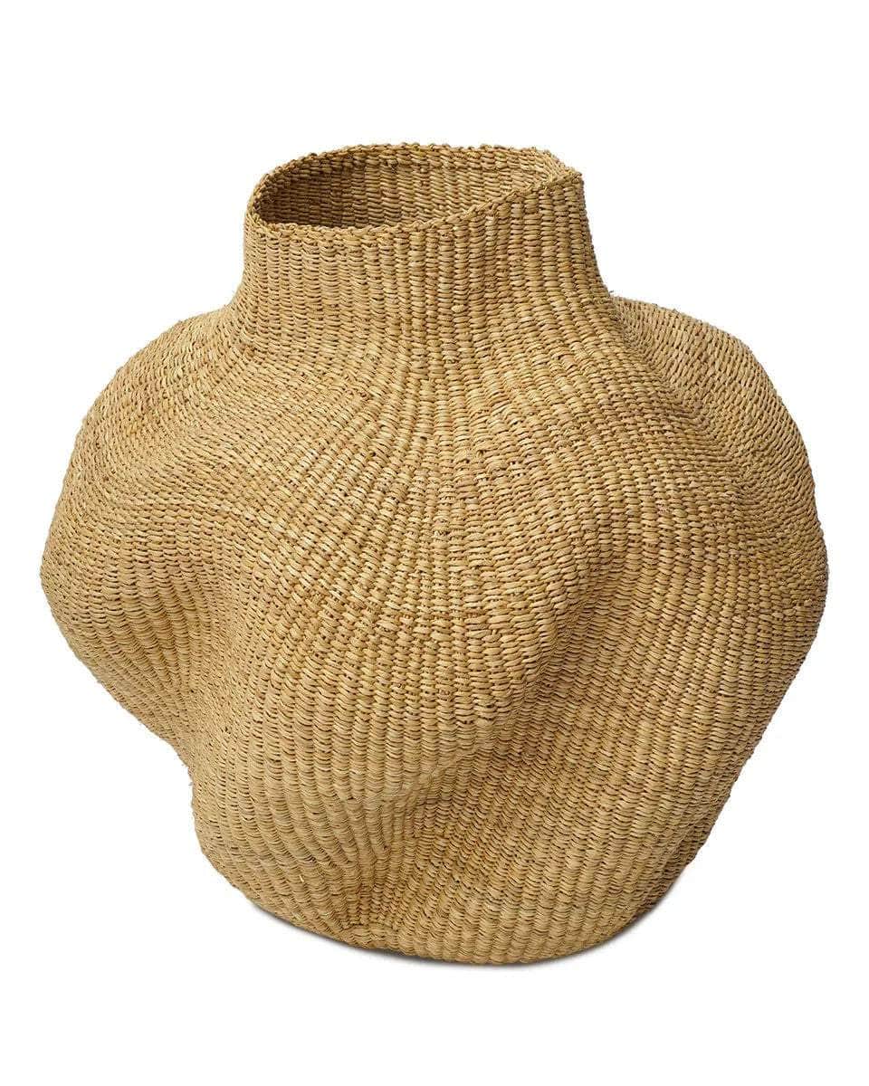 JENA: Natural Wavy Dancing Pot Basket