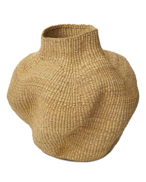 JENA: Natural Wavy Dancing Pot Basket