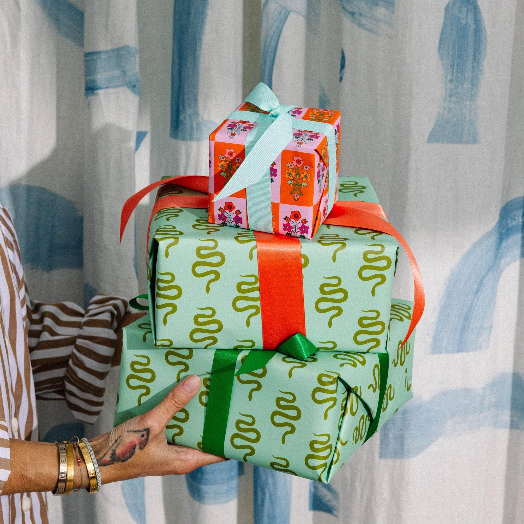 Wrapping Paper Sheets - Serene Snake