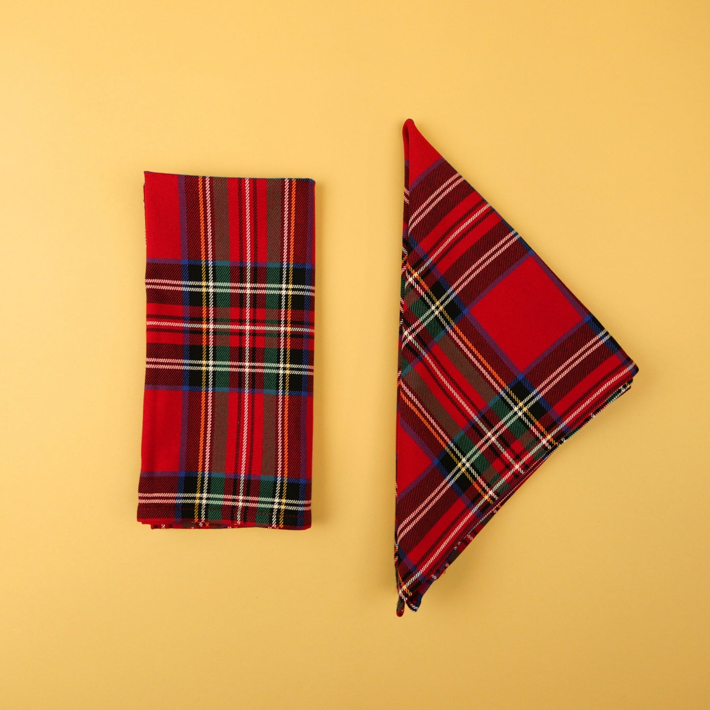 Tartan Napkin Red