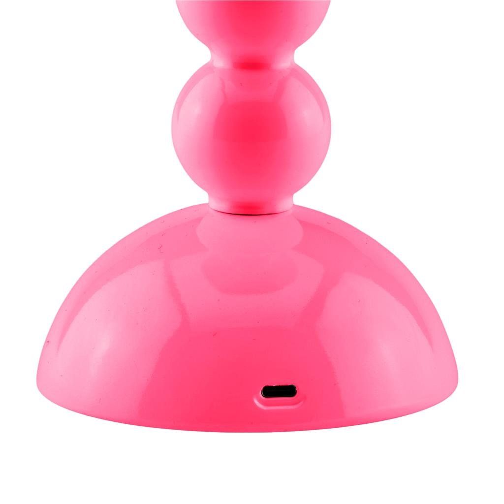 Watermelon Lacquer Rechargeable Bobbin LED Lamp