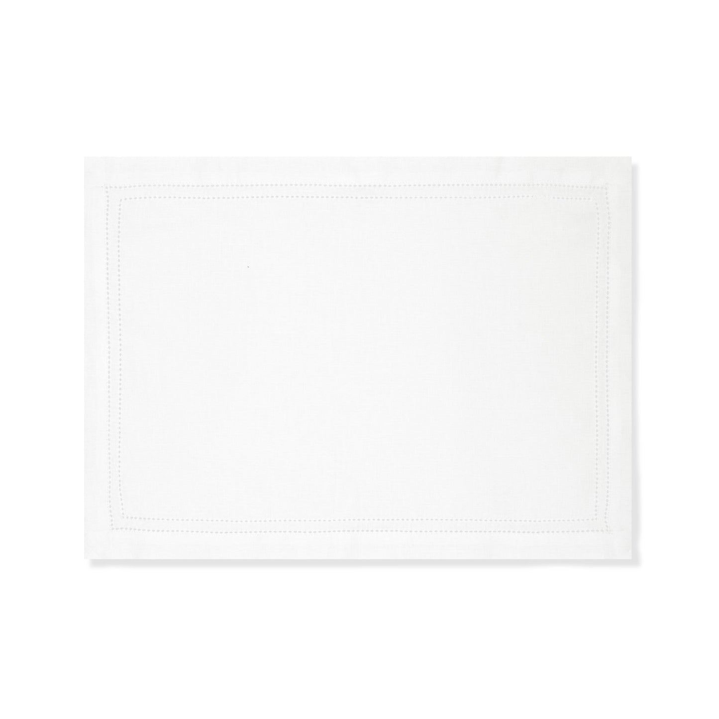 Set of Personalised Double Hemstitch Edge Placemats