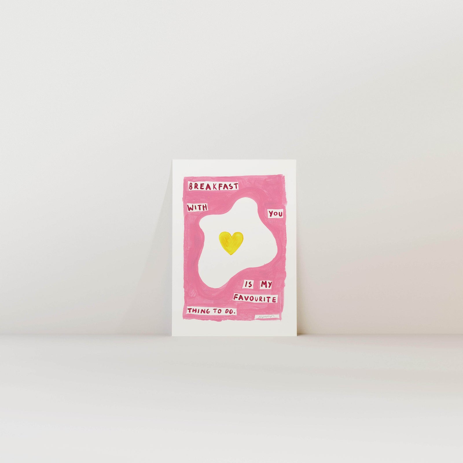 Breakfast With You Print