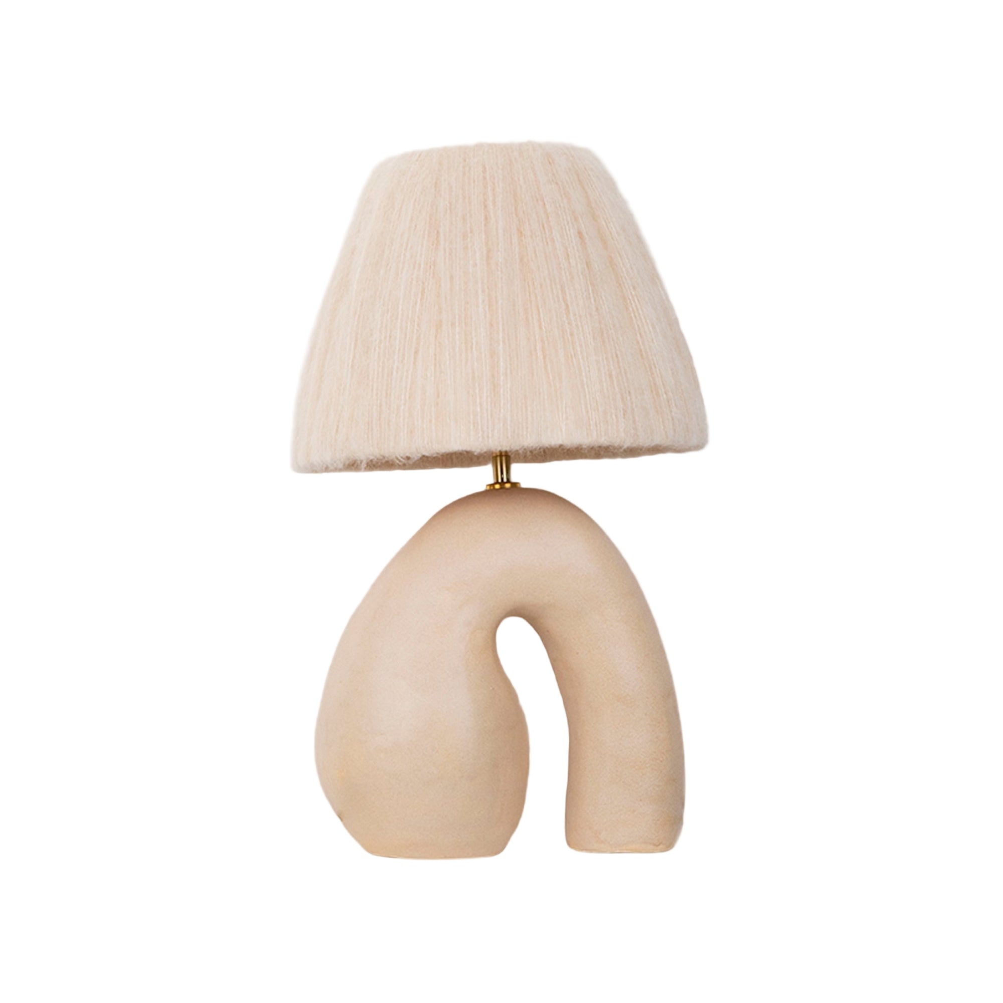 Big 'Opposée' Table Lamp - Satin Cream