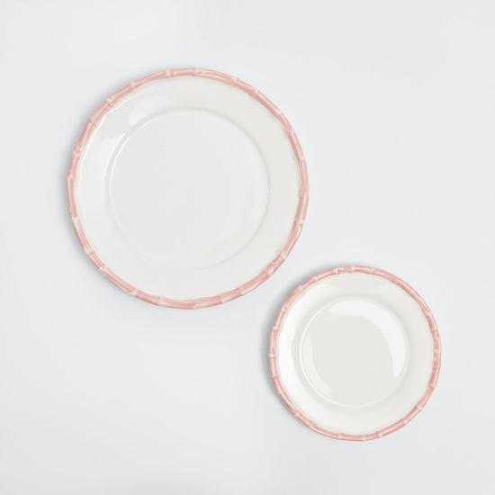 Large Pink Bamboo Dinner Plate (1 Piece)