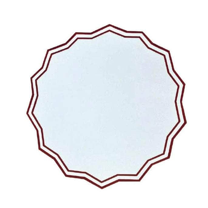 Edgy Red Round Placemats x 4