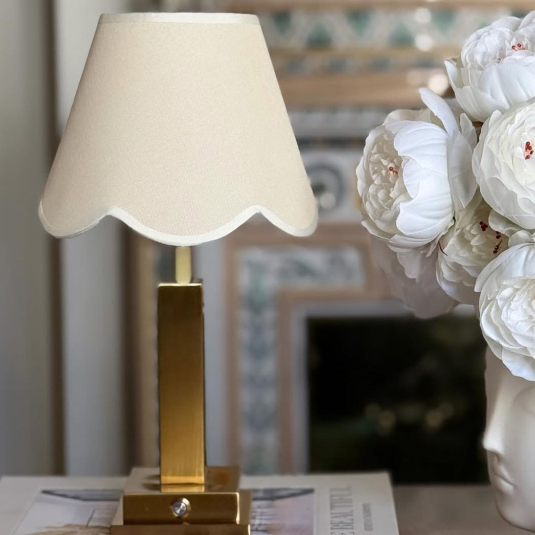 Athena Slim Rechargeable Table Lamp (Von Norten Blue/White)