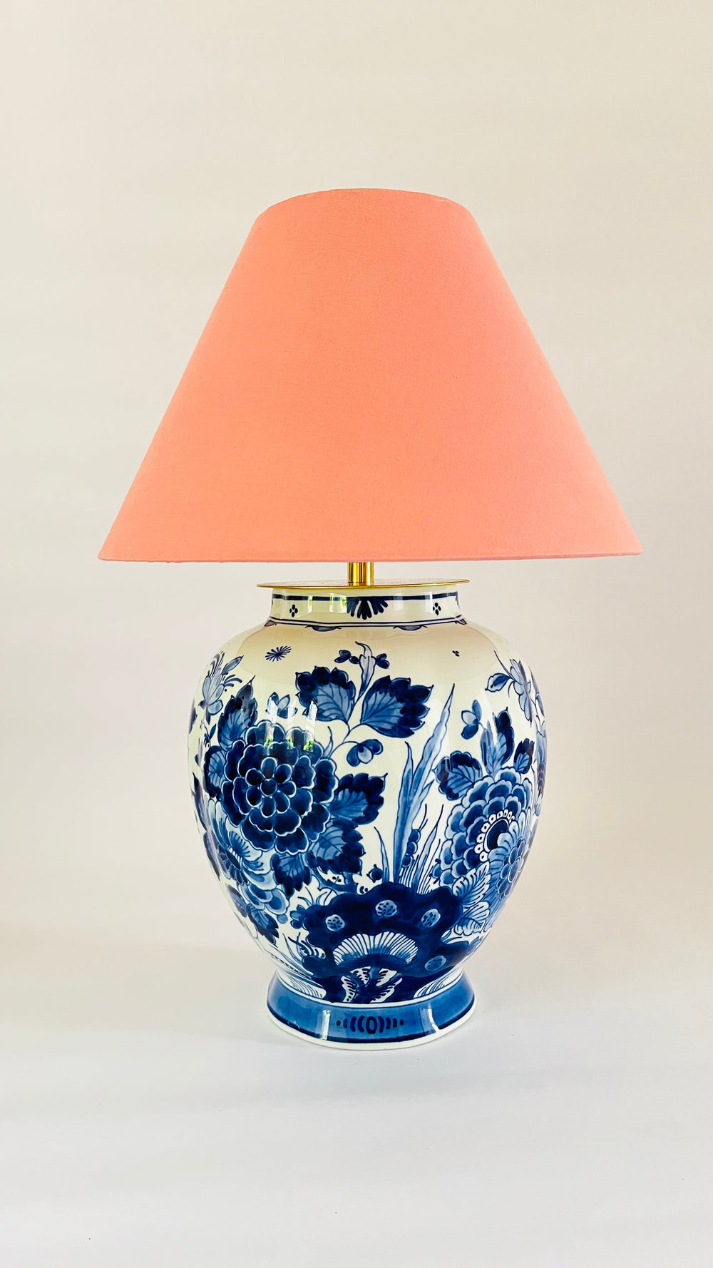 Antique ‘De Porceleyne Fles’ Delft Lamp