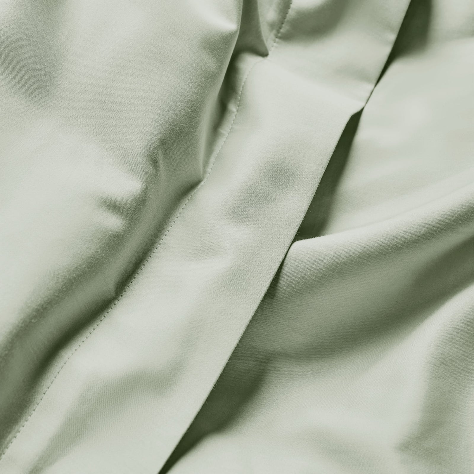 Luxury Organic Cotton Sage Green Edged Bedding Set