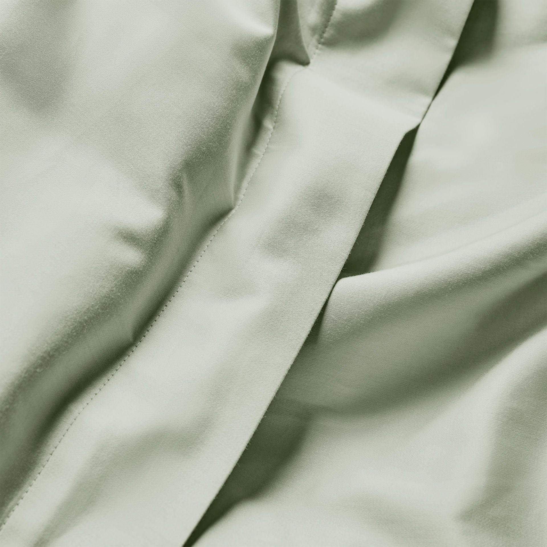 Luxury Organic Cotton Sage Green Edged Bedding Set