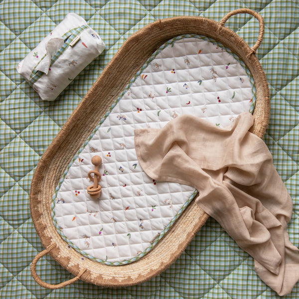 Changing Basket Cotton Liner - Little Farm