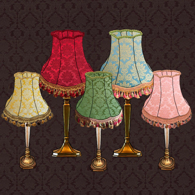 The Topaz Damask Lampshade