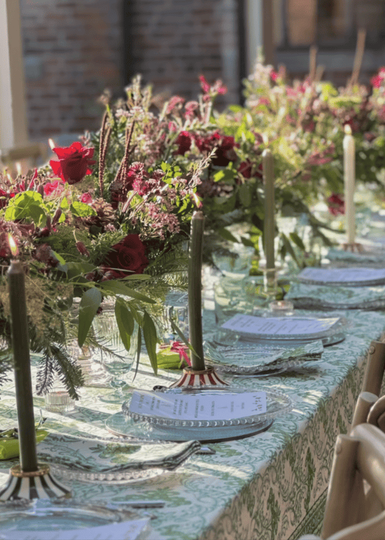 Circus Candleholder | Red | Striped
