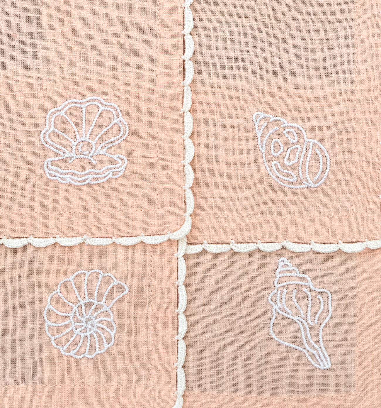 Seashell Glow - Cocktail Napkins (Set of 4)