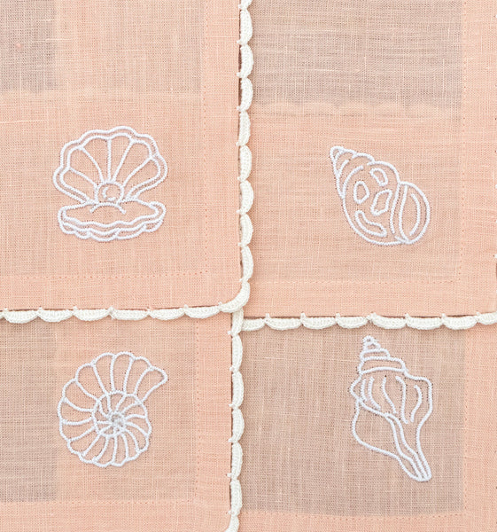 Seashell Glow - Cocktail Napkins (Set of 4)