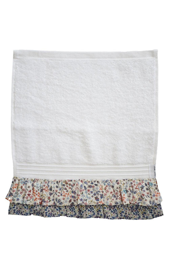 Ruffle Edge Towel made with Liberty Fabric DONNA LEIGH & WILTSHIRE BUD