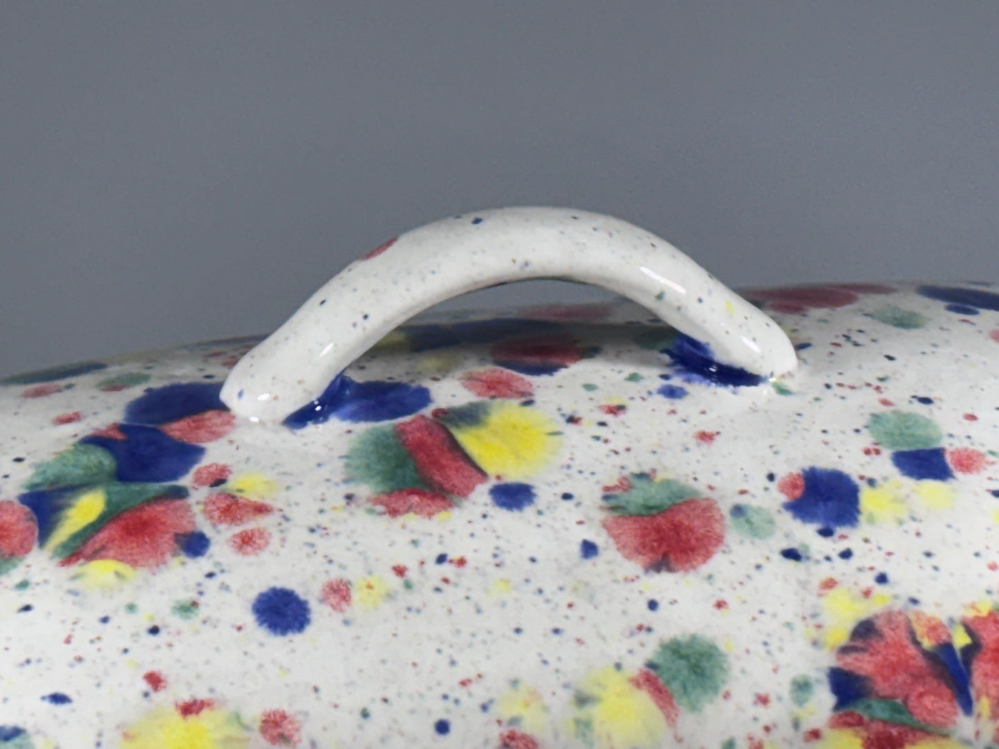 Celebration Butter Dish with Handle
