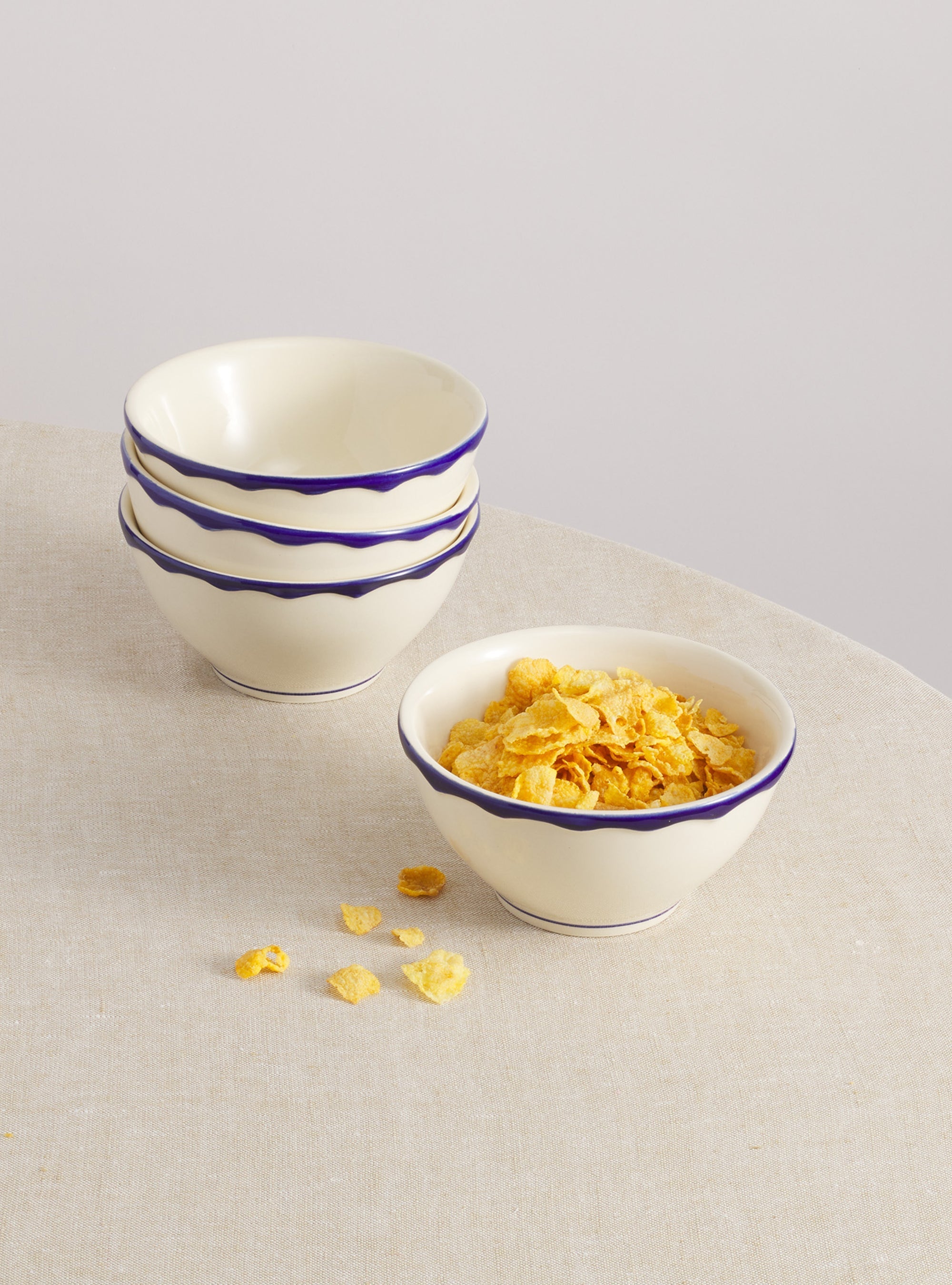 12 Piece Mixed Dinnerware Set with Cereal Bowl - RJJ