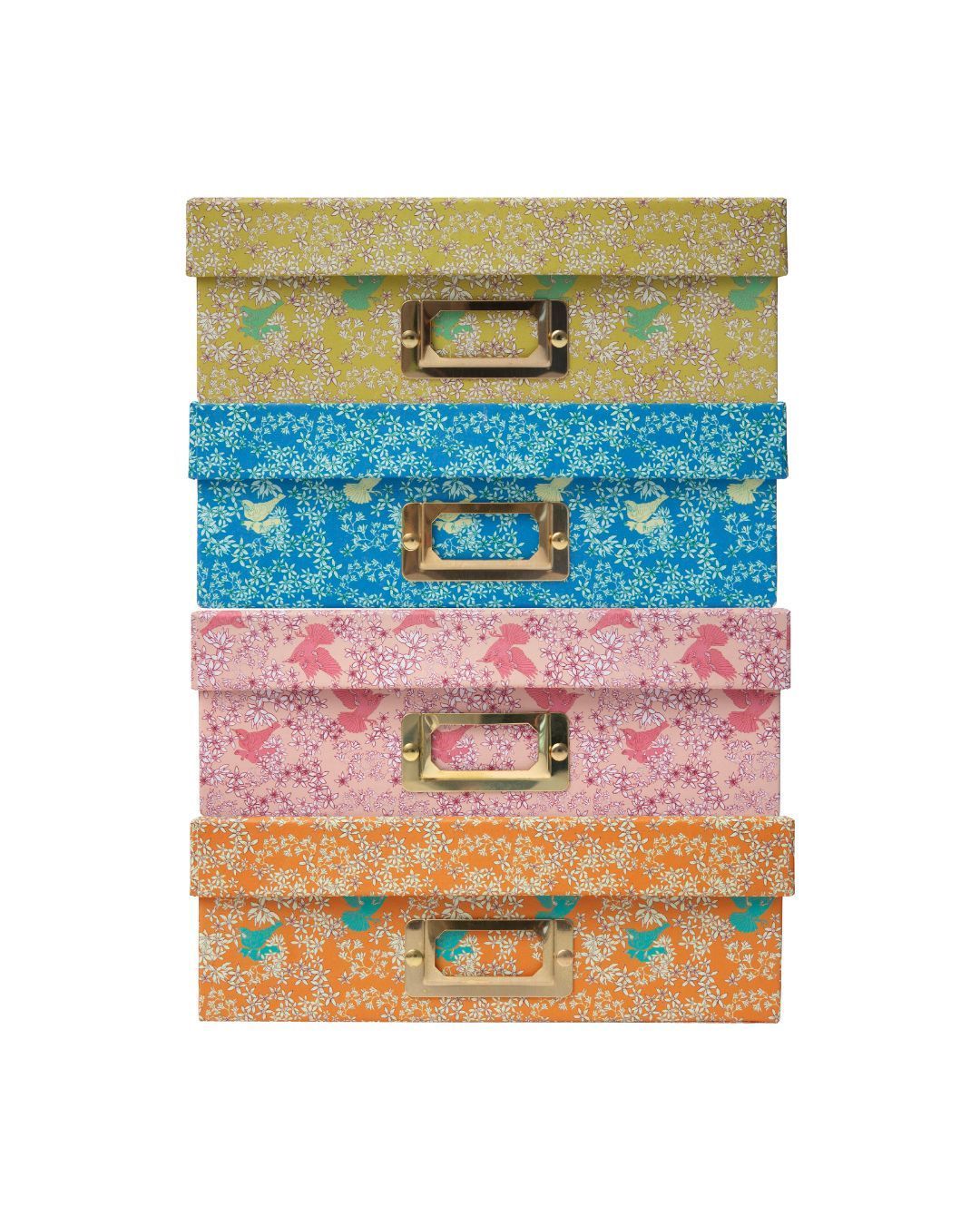 Corali Sand Pink Lidded Portfolio Box