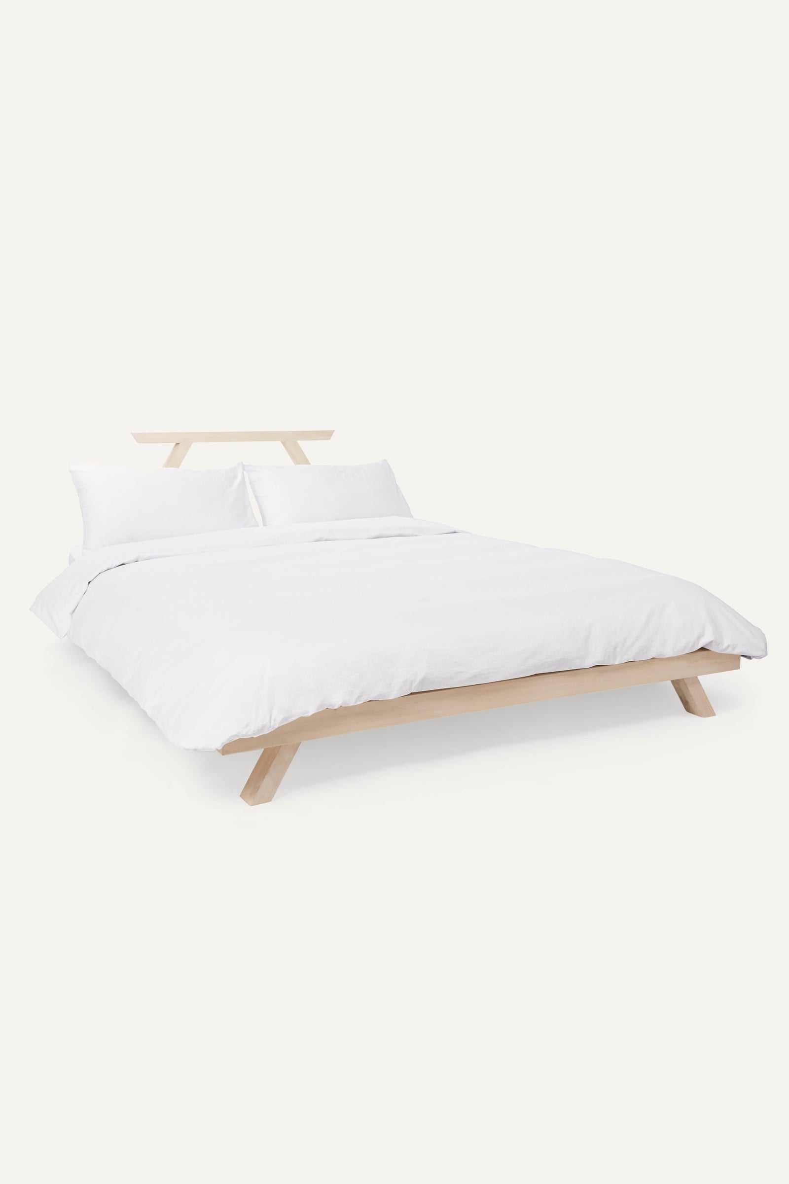 Percale Organic Cotton Duvet Cover - Midwinter White