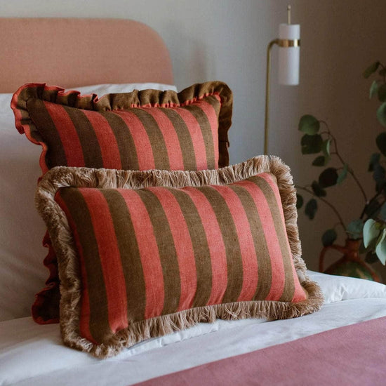 Cushion Jackie Spice & Coral (50x30cm)