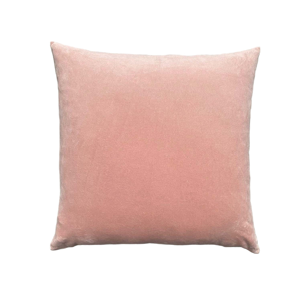 The Velvet And Linen Cushion Pale Pink