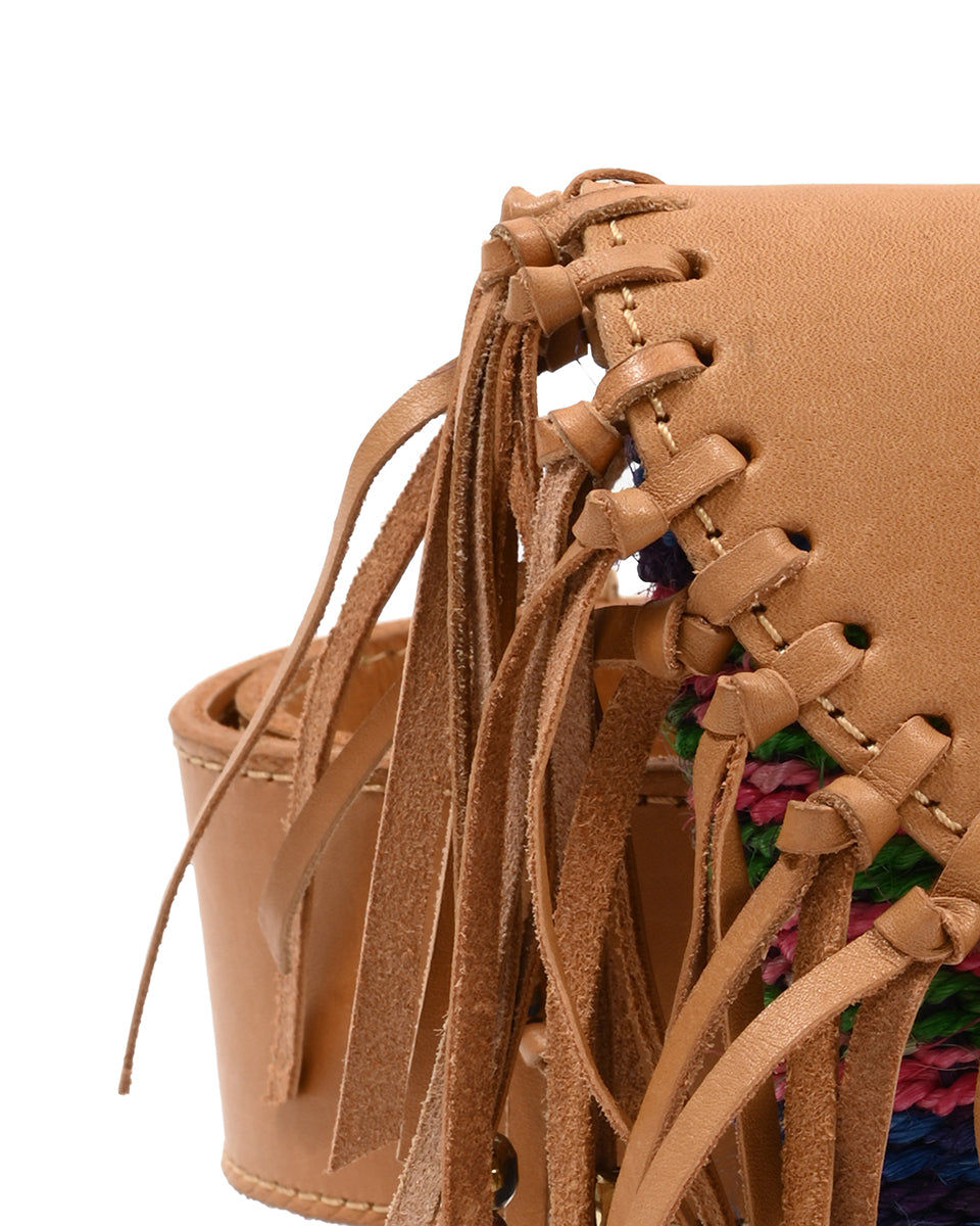 MSHIPI: Tie-Dye Fringed Bum Bag