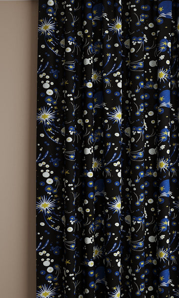 Solaris Velvet Fabric Ink Blue