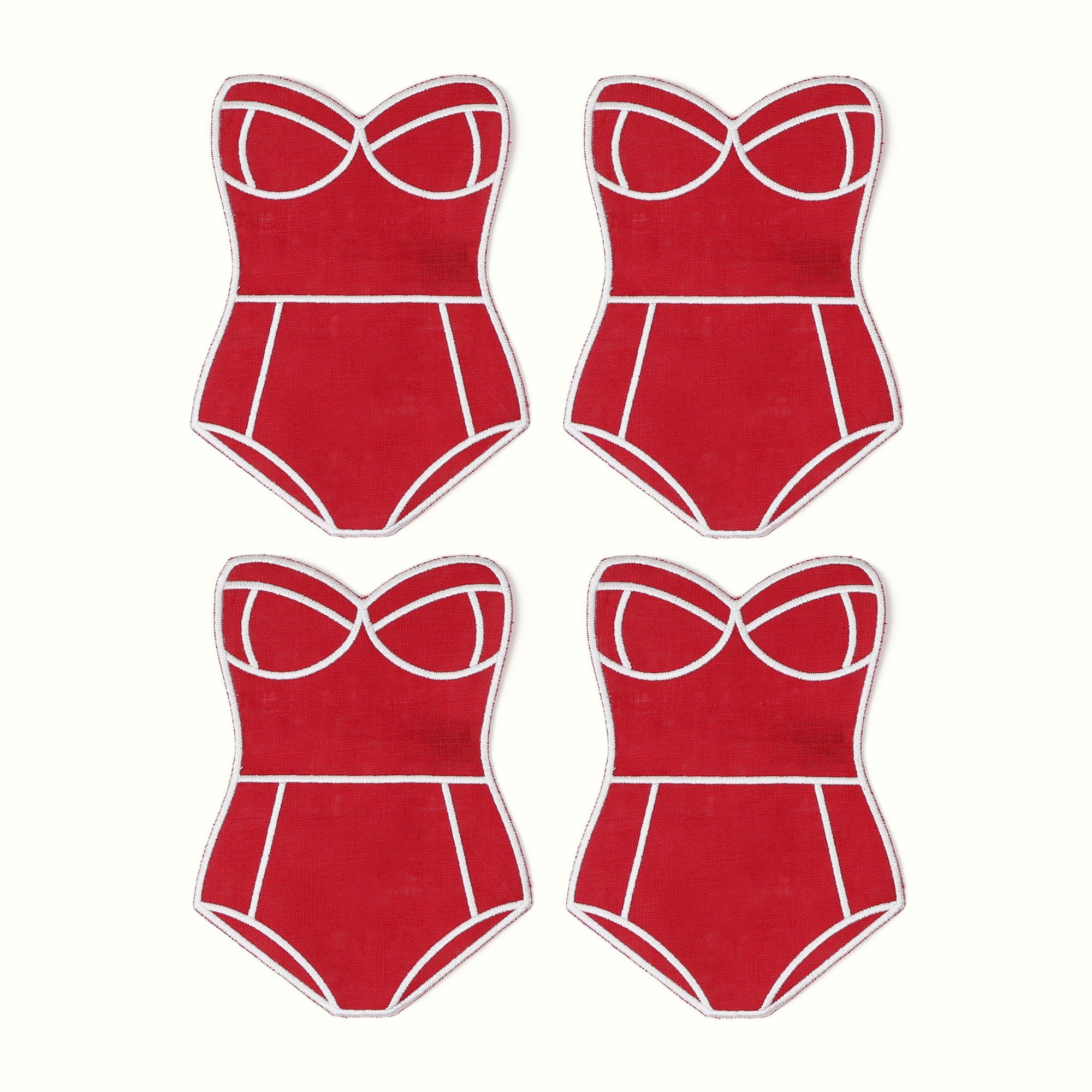 Red Swimsuit Cocktail Napkins
