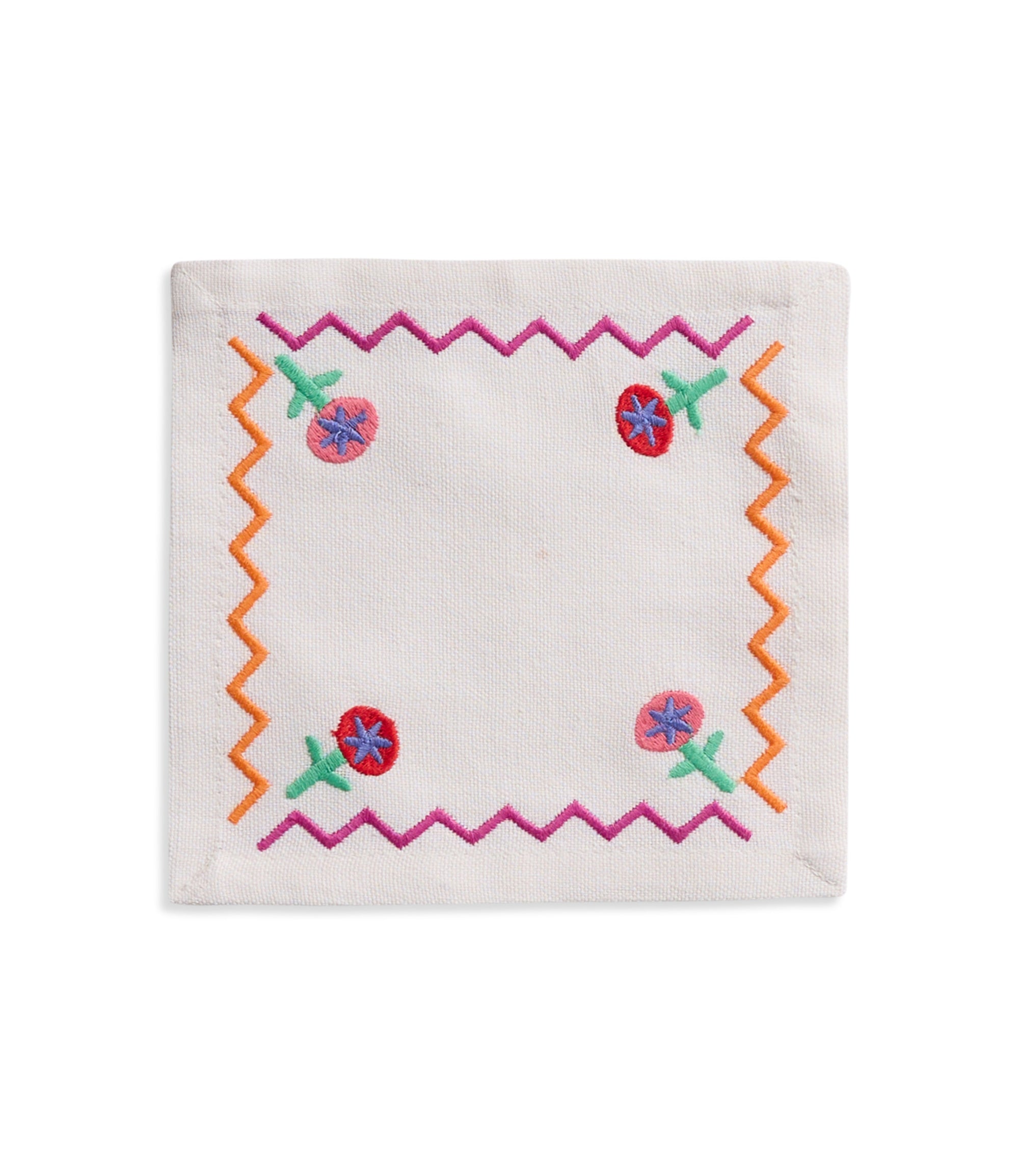 Tropical ZigZag Cocktail Napkin (Set of 4)